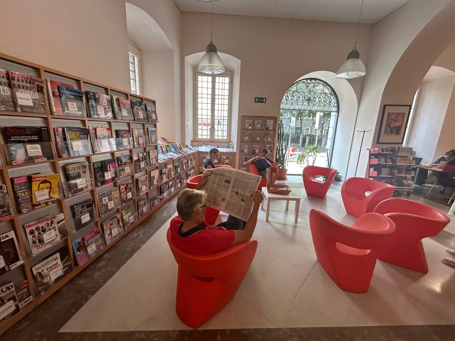 トリエステ市立図書館も素敵だった